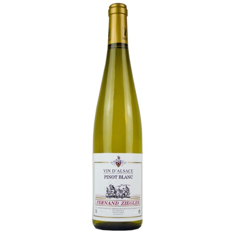 Le Pinot Blanc d'Alsace du domaine Ziegler Fernand de Hunawihr un vin parfait pour vos apéritifs.