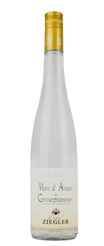 Eau de vie de marc de Gewurztraminer